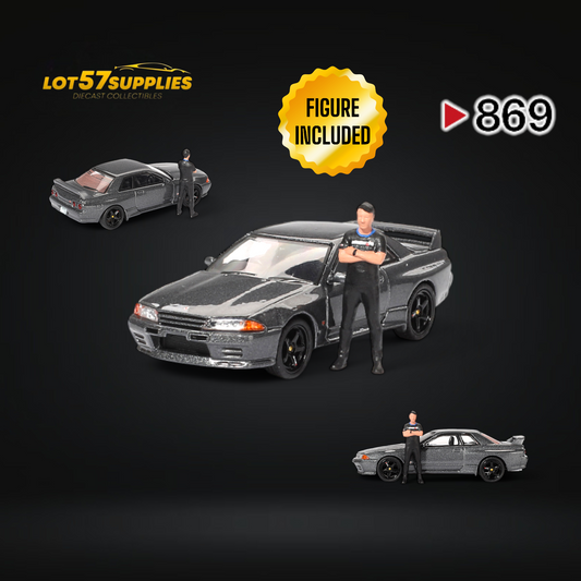 Mini-GT Nissan Skyline R32 Nismo Gunmetal 1:64 - Evergreen Kings