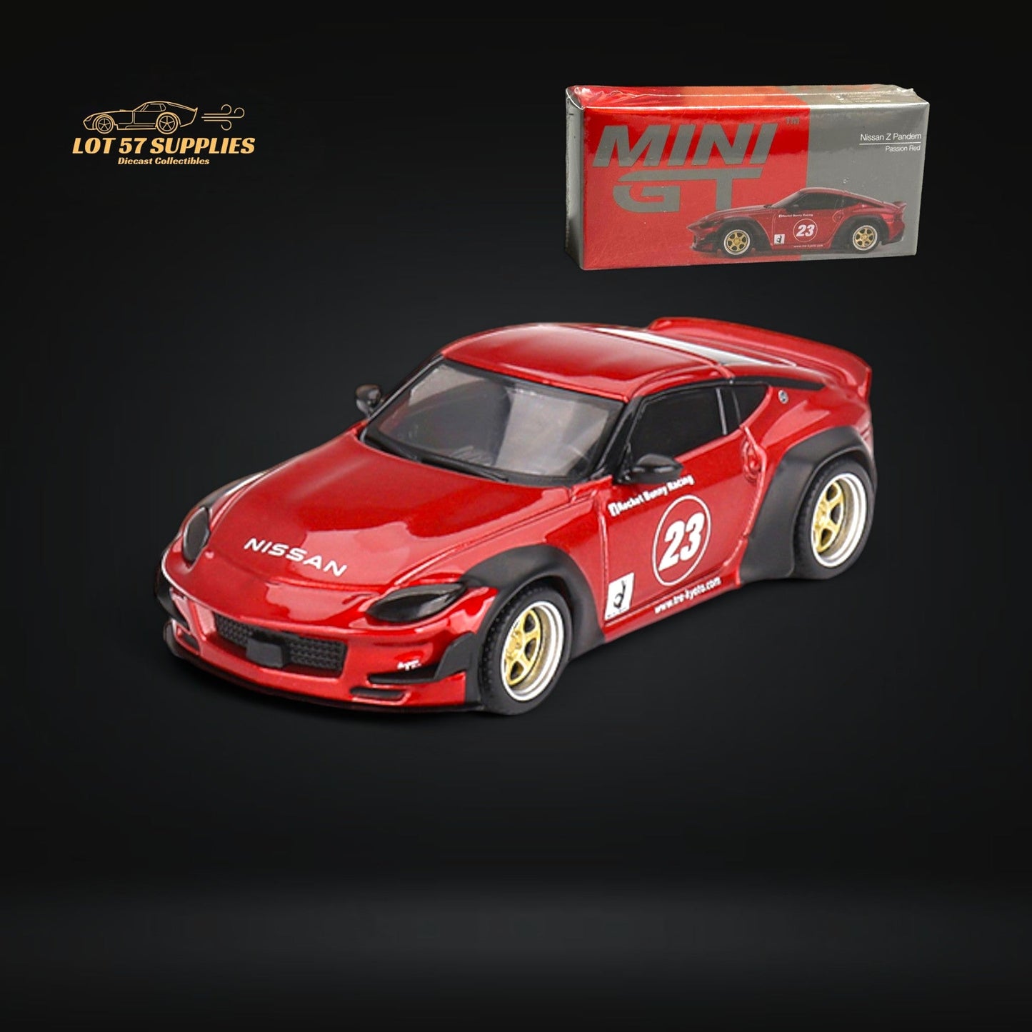 Mini-GT Nissan Z Pandem Passion Red 1:64 - Evergreen Kings