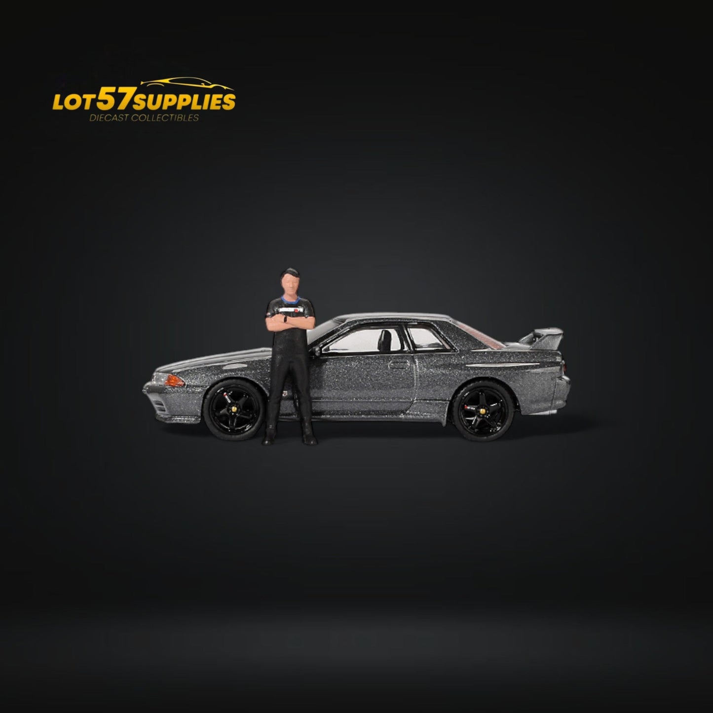 Mini-GT Nissan Skyline R32 Nismo Gunmetal 1:64 - Evergreen Kings