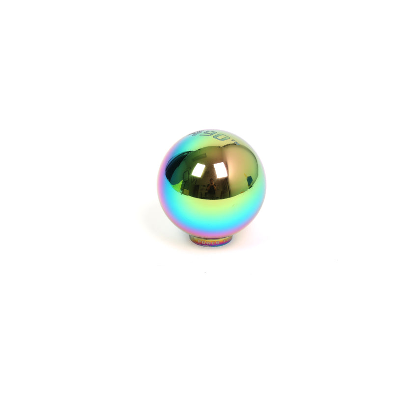 FR SPORT BLOX Racing V2 Neo Chrome limited series spherical shift knob for manual transmissions with 10x1.5 threading, sleek design.