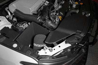 Black Perrin cold air intake for 2022-2025 Subaru WRX, JDMuscle performance intake system with sleek design and durable construction.