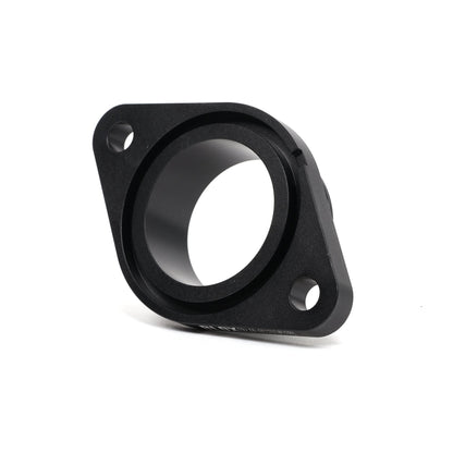 BLOX Racing turbo charge pipe kit with flange, hardware, and hoses for 2015-2021 Subaru WRX FA20DIT engine.