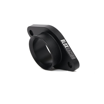 BLOX Racing turbo charge pipe kit with flange, hardware, and hoses for 2015-2021 Subaru WRX FA20DIT engine.