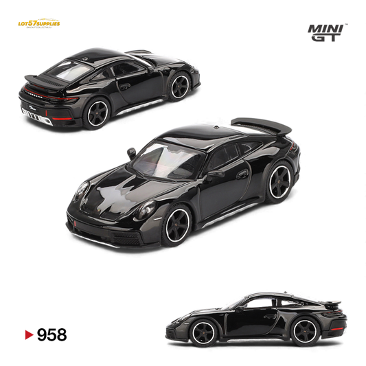 Mini GT Porsche 911 Dakar Black 1:64 - Evergreen Kings