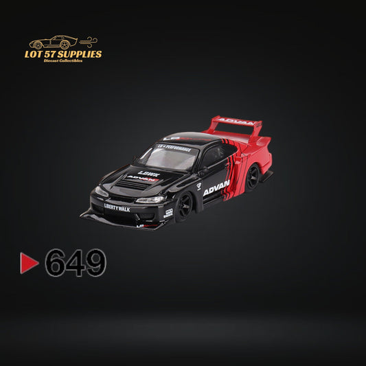 Mini-GT Nissan Silvia S15 LB Super Silhouette Advan 1:64 - Evergreen Kings