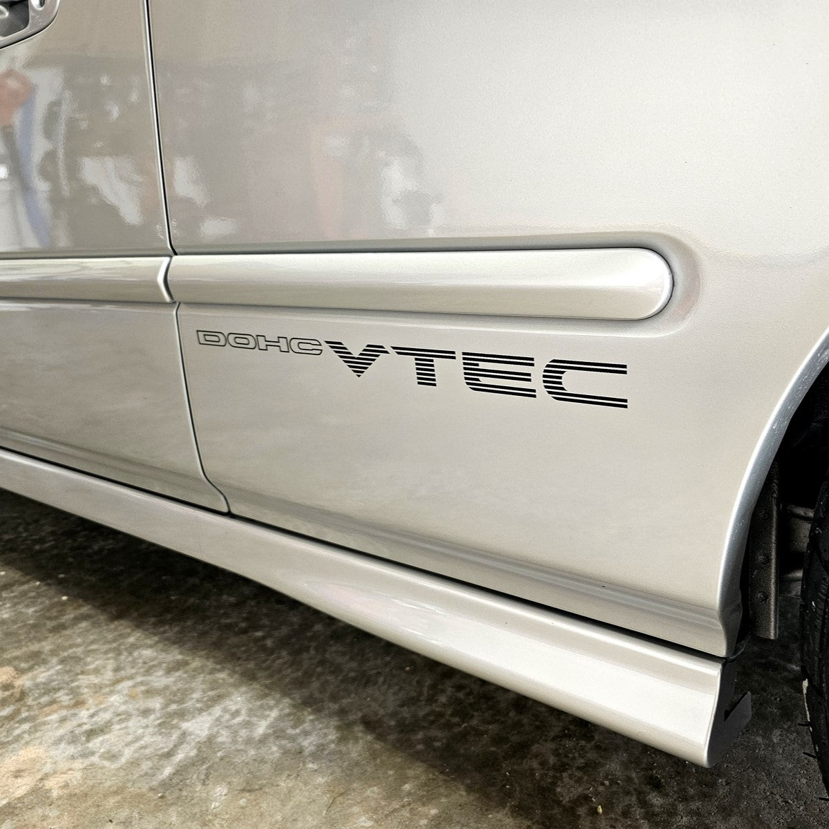 DOHC VTEC Quarter Panel Decals - 92-00 Honda Civic JDM OEM Style - Set of 2 - Evergreen Kings