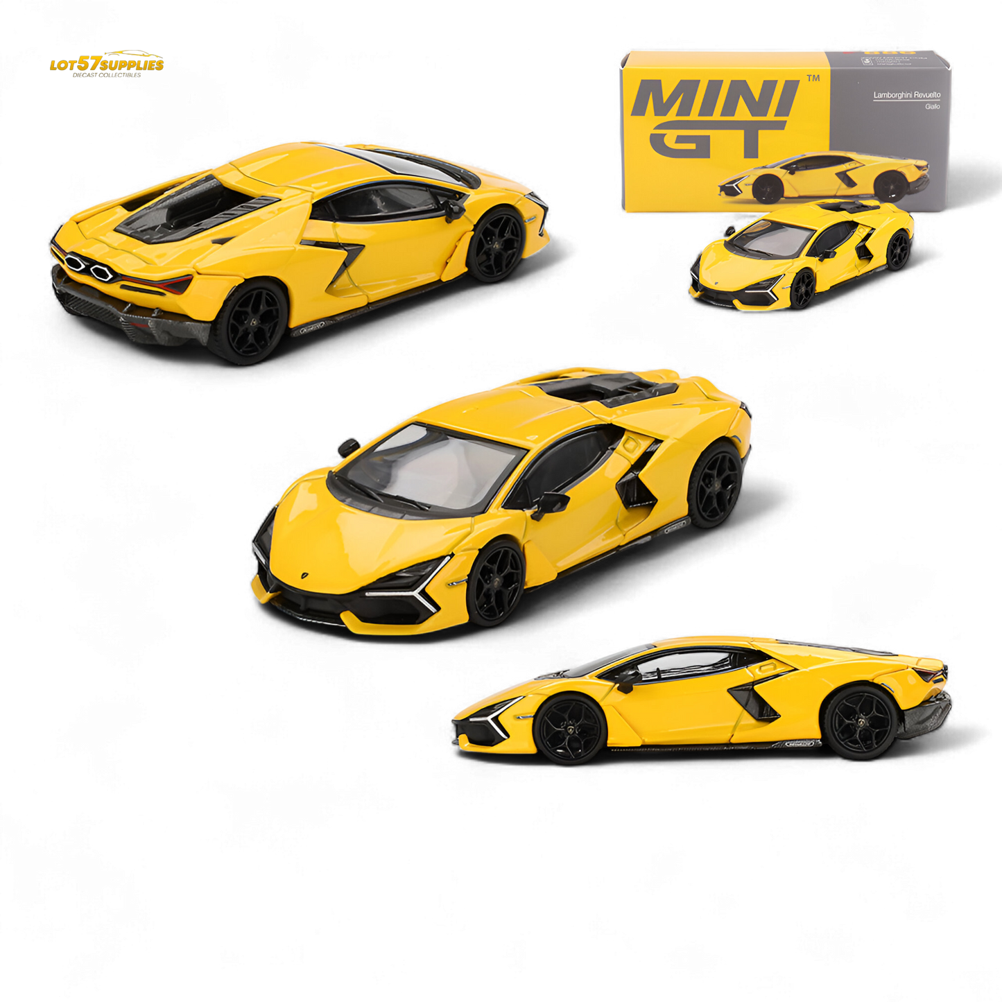 Mini-GT Lamborghini Revuelto Giallo 1:64 - Evergreen Kings