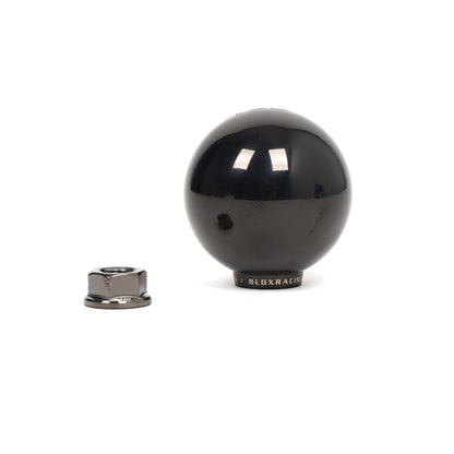FR SPORT BLOX Racing V2 platinum spherical shift knob for manual transmission, with 10x1.5 threading, close-up view.