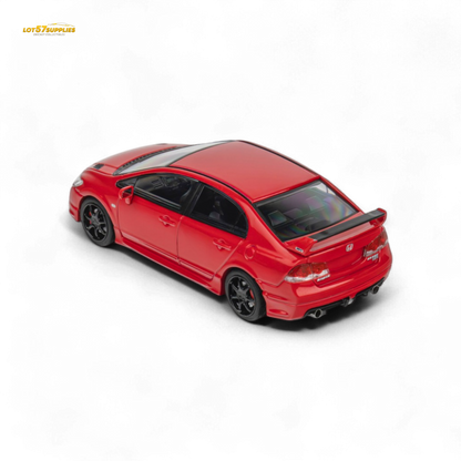 Red Honda Microturbo FD2 MUGEN RR diecast model in 1:64 scale, detailed custom design from Lot57Supplies Diecast Shop.