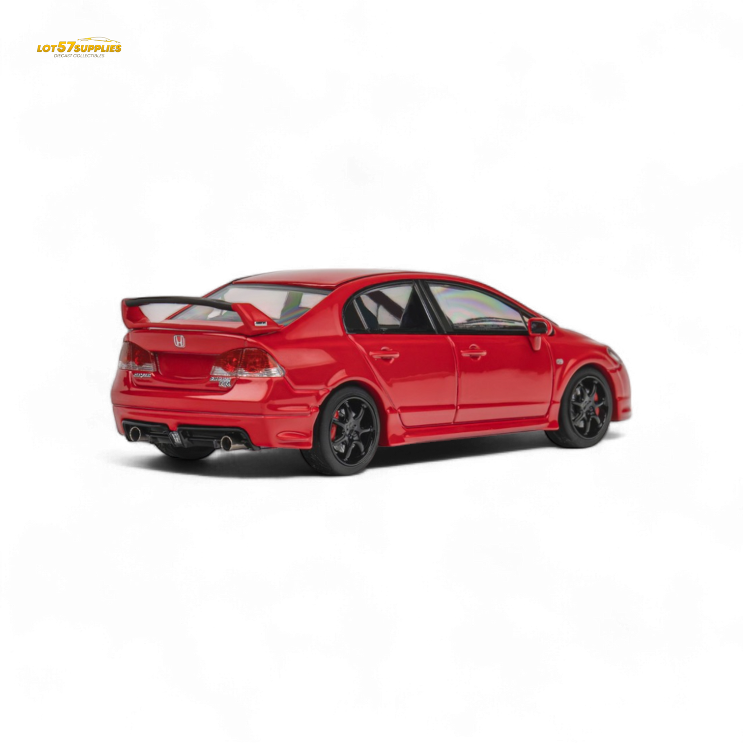 Red Honda Microturbo FD2 MUGEN RR diecast model car, 1:64 scale, detailed replica from Lot57Supplies Diecast Shop