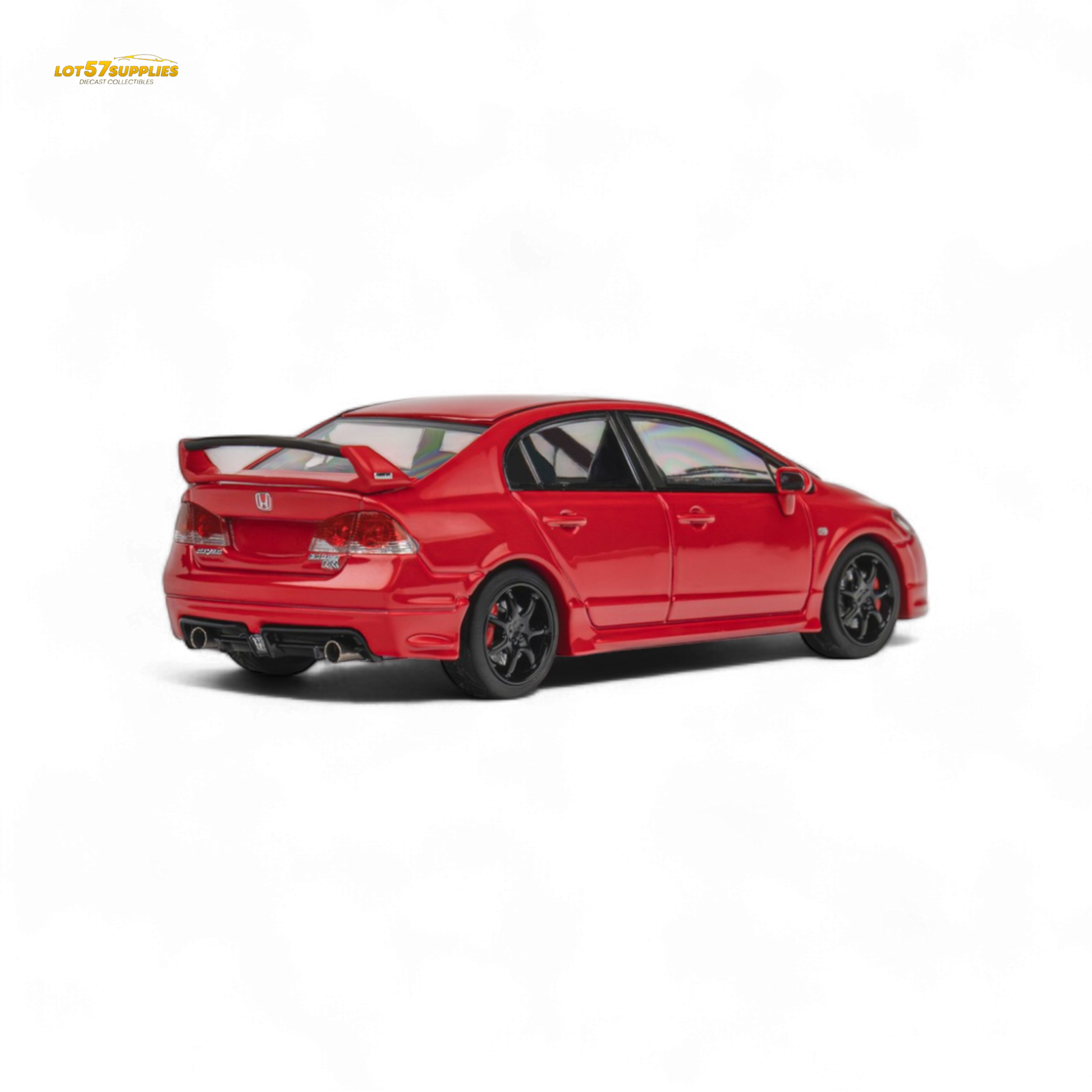 Red Honda Microturbo FD2 MUGEN RR diecast model car, 1:64 scale, detailed replica from Lot57Supplies Diecast Shop