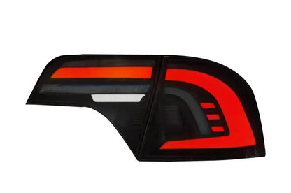 NTXGlow LED tail lights for 2006-2011 Honda Civic Sedan with clear lens, featuring modern design and bright illumination.
