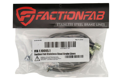 FactionFab Rear Stainless Steel Brake Lines - Subaru WRX 2002-2007