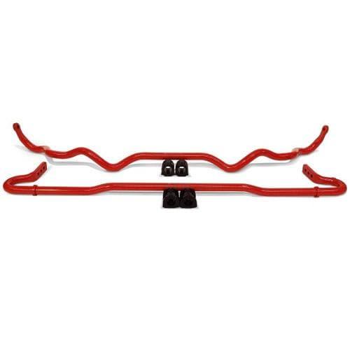 BLOX Racing front and rear sway bar set for 2015+ Subaru WRX, suspension upgrade with adjustable bars.