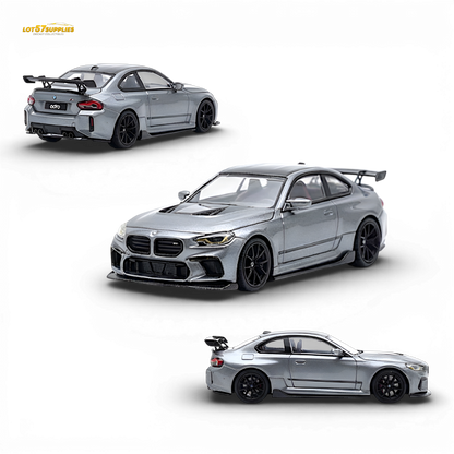 Pre-order SW BMW G87 M2 ADRO diecast model in low tail Titanium Grey, 1:64 scale, from Lot57Supplies Diecast Shop.