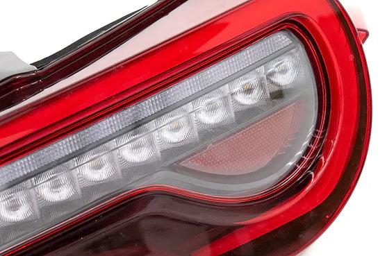 OLM OE Plus clear linear sequential tail lights for 2013–2020 FR-S, BRZ, and 86