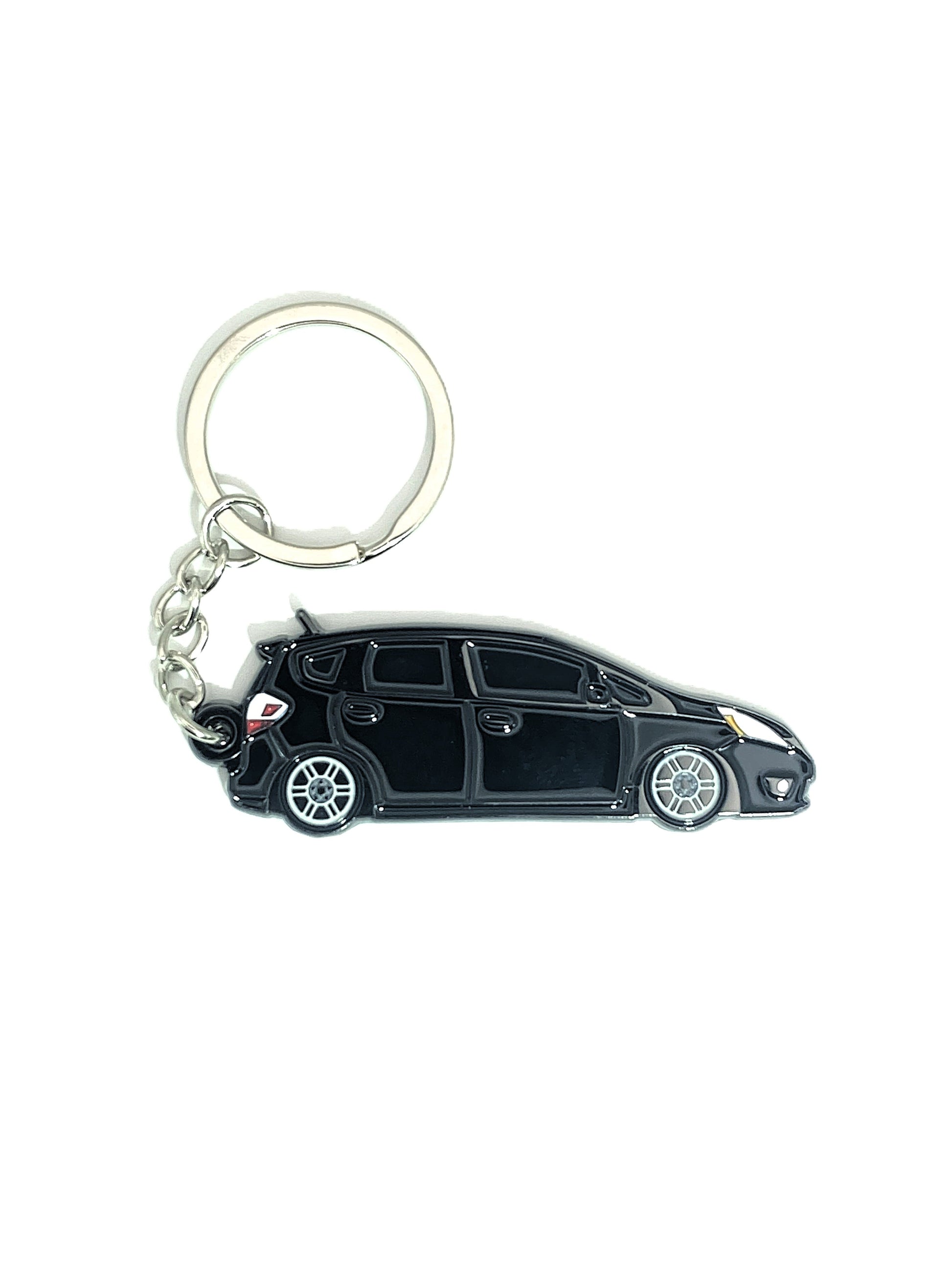 Drift Pins GE Fit keychain with metal keyring and branded logo, showcasing a sleek and durable design.