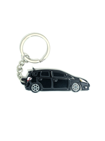 Drift Pins GE Fit keychain with metal keyring and branded logo, showcasing a sleek and durable design.