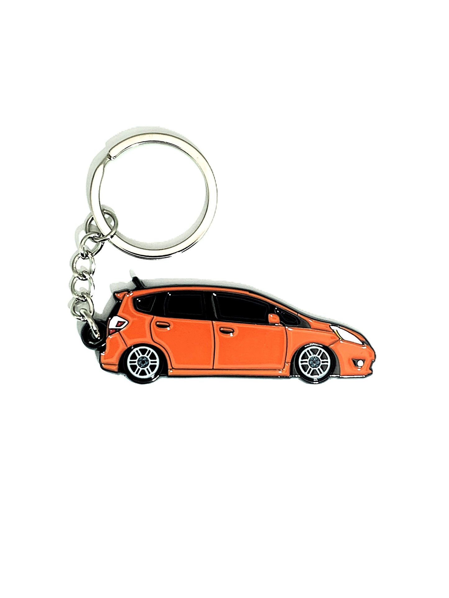 Drift Pins GE Fit keychains featuring branded metal keychains with durable design and custom logo details.