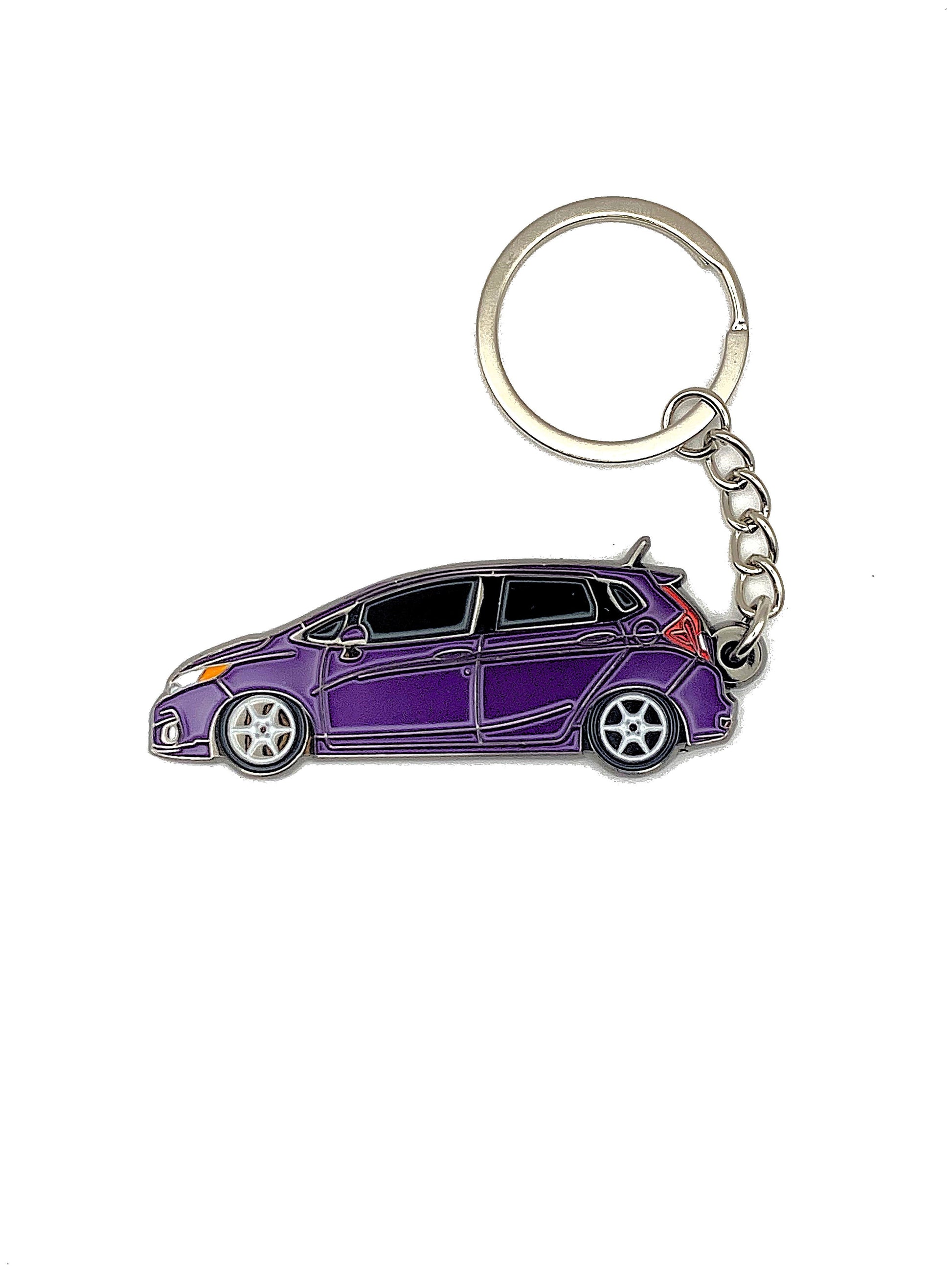 Drift Pins GK Fit keychains featuring branded metal keyring and logo design, attached to a set of keys.