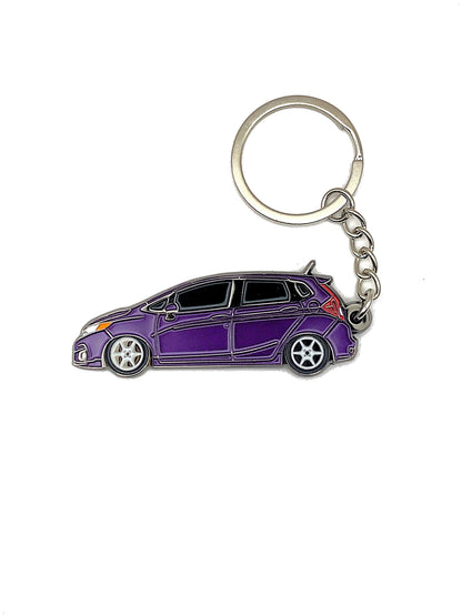 Drift Pins GK Fit keychains featuring branded metal keyring and logo design, attached to a set of keys.