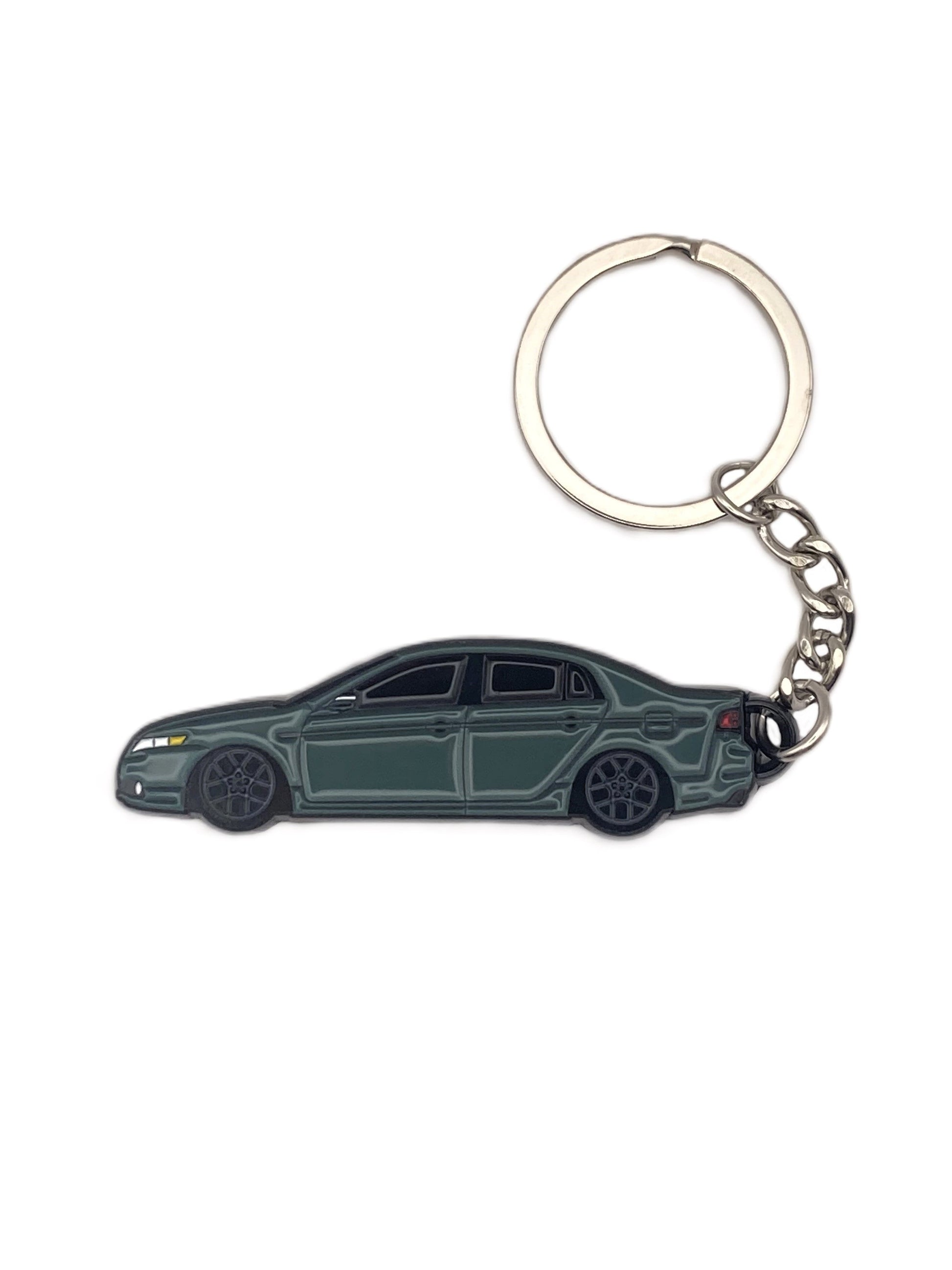 Drift Pins TL type S keychain featuring a sleek metal design with engraved branding, perfect for accessorizing keys.