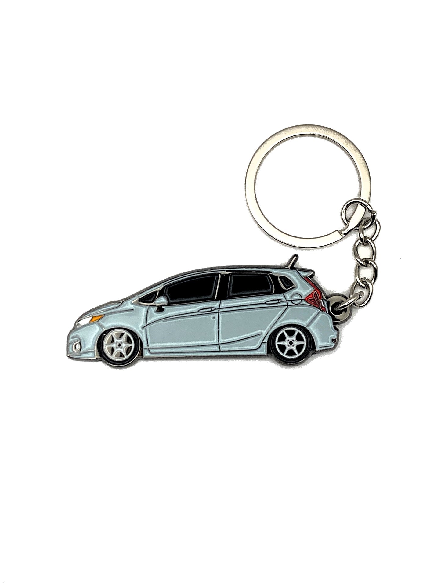 Drift Pins GK Fit keychains featuring branded metal keyring and logo design on a sleek, durable keychain.