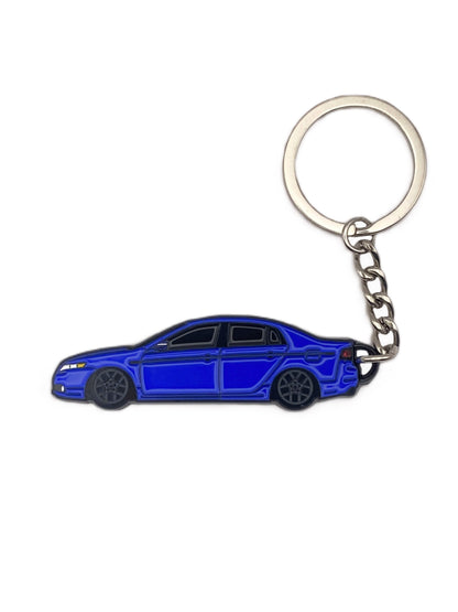 Drift Pins TL type S keychain with metal keyring and engraved design, showcasing a compact and stylish accessory.