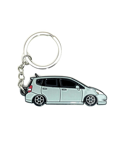 Drift Pins GD Fit keychains featuring metal keyring and branded design on a white background.
