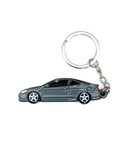 RSX Type S keychains by Drift Pins featuring detailed automotive design, perfect for car enthusiasts and collectors.