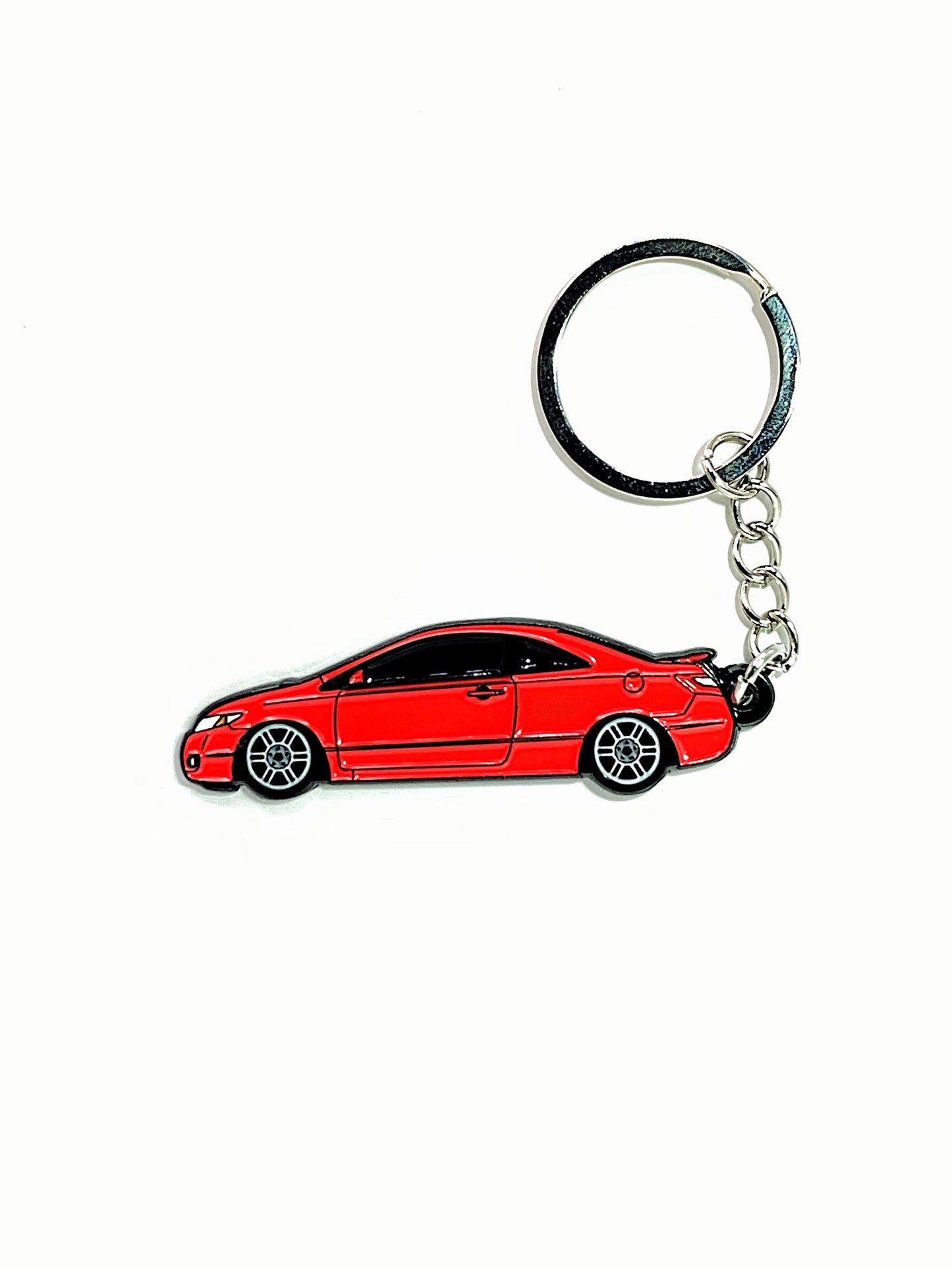 8th Gen Coupe keychain by Drift Pins, featuring a detailed metal design of the car model on a keyring.