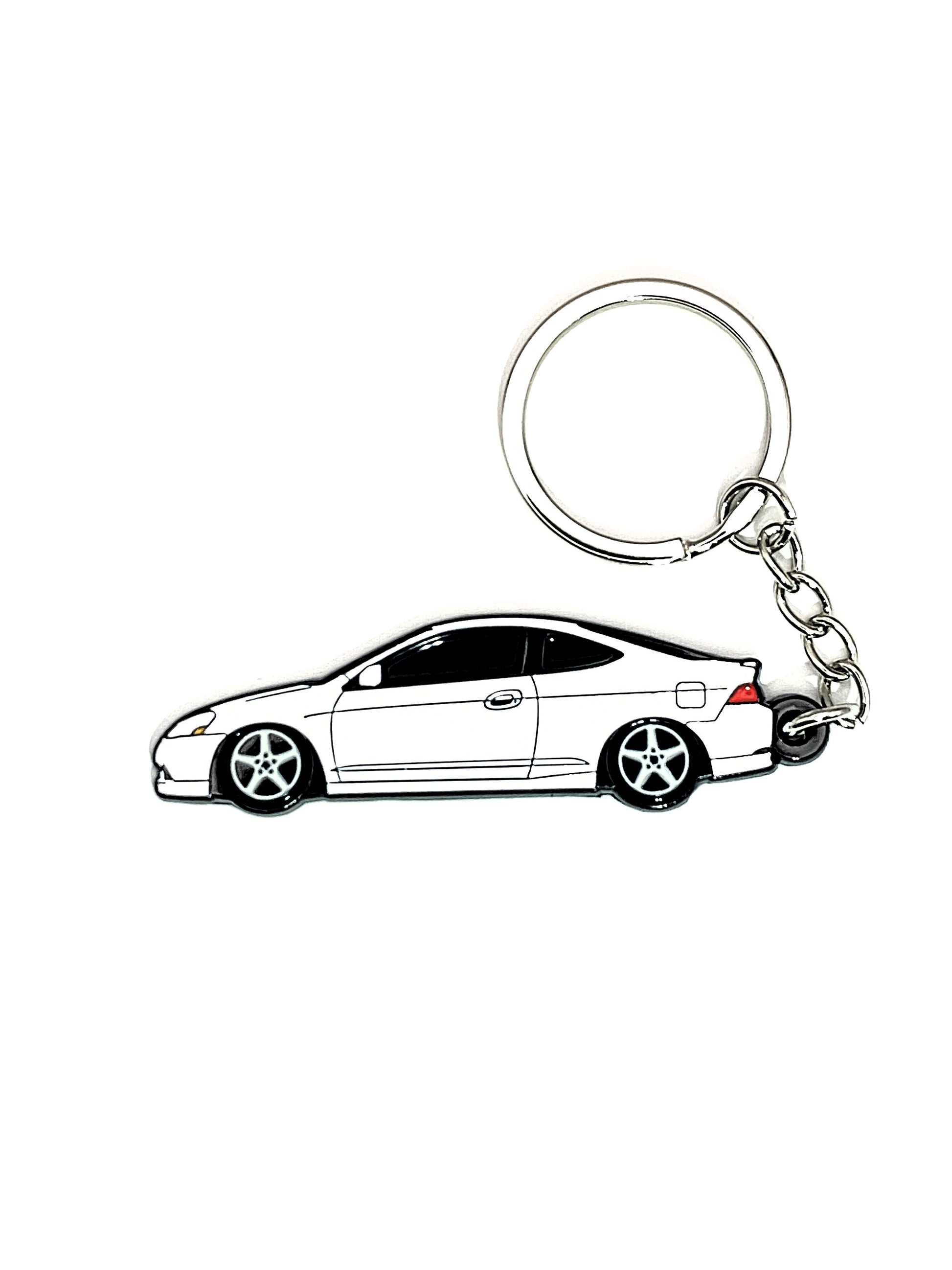 Drift Pins RSX Type S keychain featuring a detailed RSX Type S logo on a sleek metal keychain.