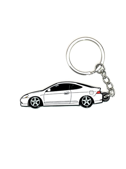 Drift Pins RSX Type S keychain featuring a detailed RSX Type S logo on a sleek metal keychain.