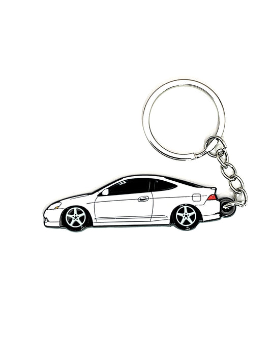 Drift Pins RSX Type S keychain featuring a detailed RSX Type S logo on a sleek metal keychain.