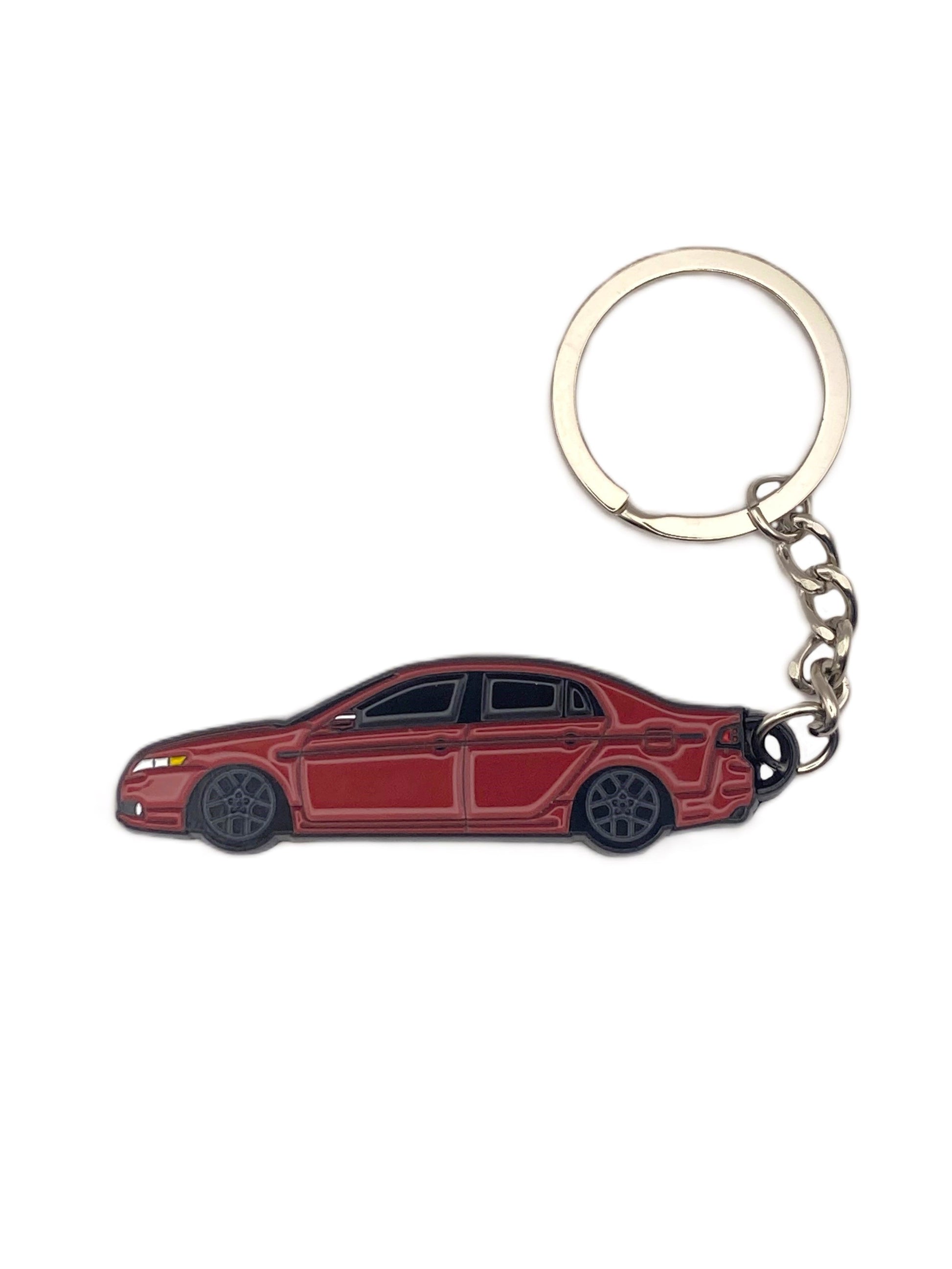 Drift Pins TL type S keychains featuring metal keyring and engraved logo, designed for everyday use and style.