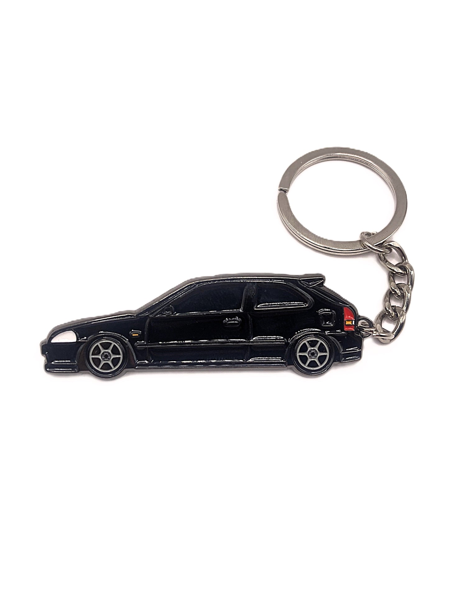Drift Pins EK hatch keychain featuring a detailed EK hatch design on a metal keychain.