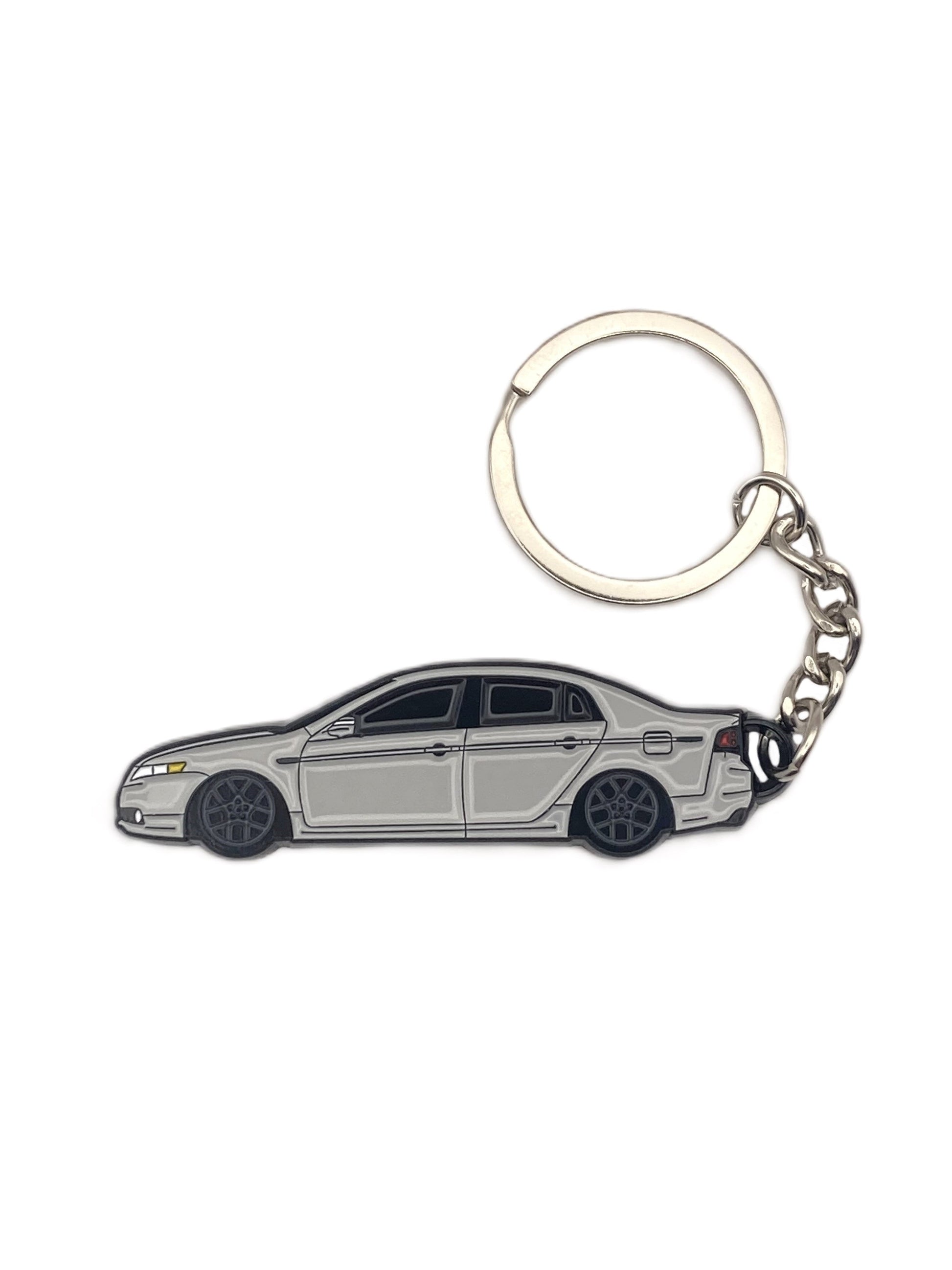 Drift Pins TL type S keychain featuring a metal keyring with a sleek, compact design and branded logo visible.