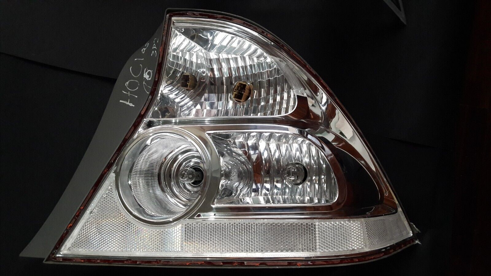 Pair of clear tail light lenses for 2004-2005 Honda Civic Coupe by NTXGlow, showing the transparent lens covers.