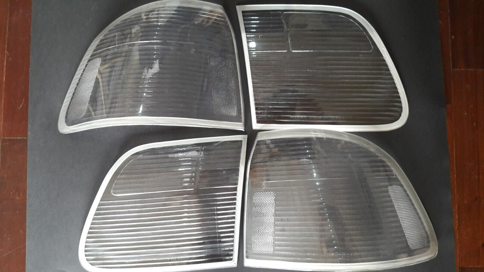 Clear tail light lenses for 1999-2000 Honda Civic EK3 by NTXGlow, showing the transparent lens design for the rear lights.