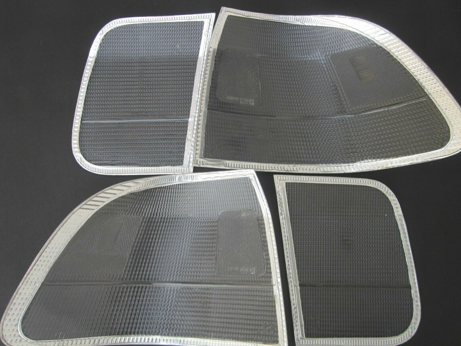 Clear tail light lenses for 1996-1998 Honda Civic Sedan, NTXGlow brand, showing the transparent lens covers on the vehicle's rear.
