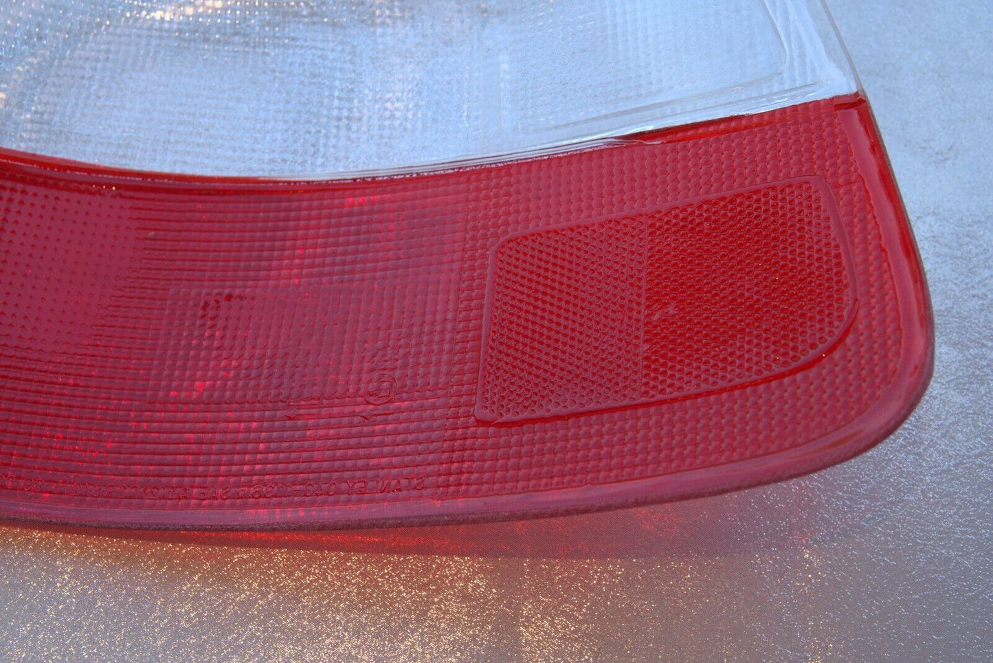 Redclear tail light lenses for Honda Del Sol 1993-1997 by NTXGlow, showing the bright red and clear plastic design.