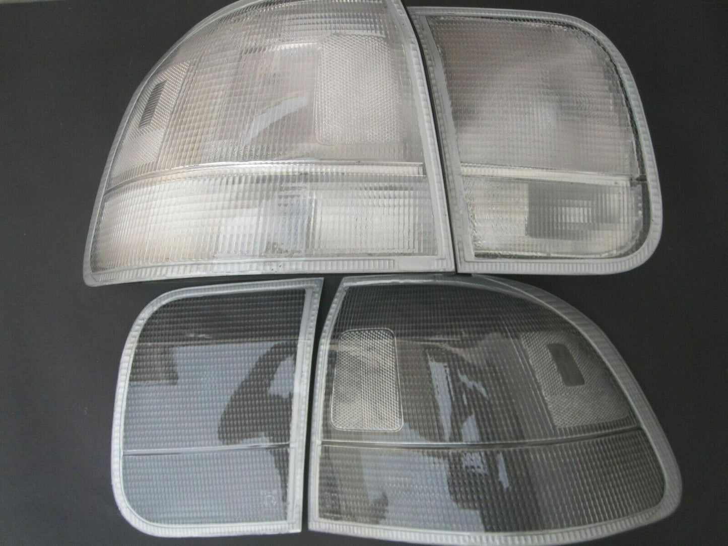 Clear tail light lenses for 1996-1998 Honda Civic Sedan by NTXGlow, showing the transparent lens design and fit for rear lighting.