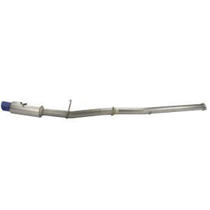 Invidia full titanium cat-back exhaust system for 2002-2007 Subaru WRX/STI, featuring polished metal pipes and exhaust tips.