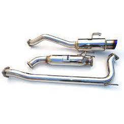 Invidia N1 titanium tip cat-back exhaust system for 2006-2011 Honda Civic Si 2-door, showcasing the sleek titanium exhaust tip.
