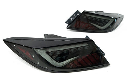 OLM Scythe LED tail lights in smoke with white LEDs for 2022+ Subaru BRZ and Toyota GR86