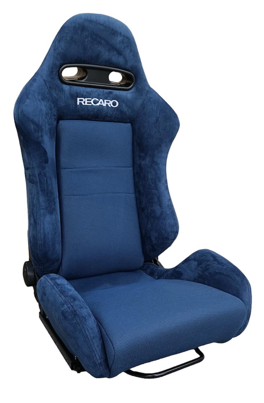 Black racing seats from Speedzone Performance LLC with side angle view, designed for high-performance racing vehicles.