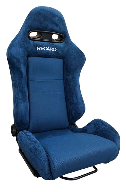 Black racing seats from Speedzone Performance LLC with side angle view, designed for high-performance racing vehicles.