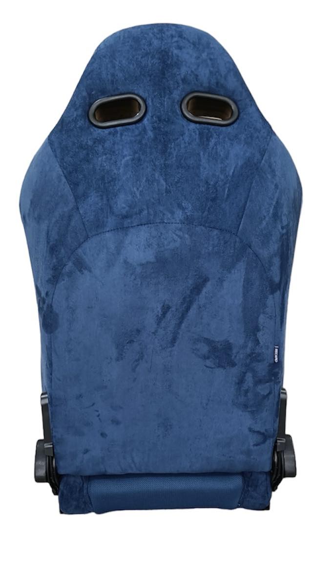Black racing seat from Speedzone Performance LLC's 2nd Option Racing JBR1099 BL series, shown from the back view.