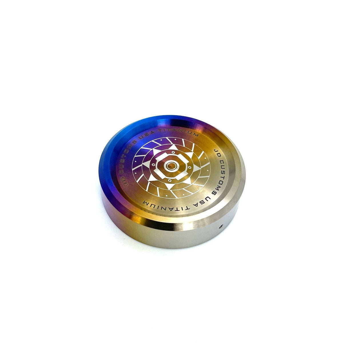 JDC Titanium clutch fluid reservoir cap cover for BRZ, FR-S, 86, and Subaru models, featuring a sleek, durable titanium finish.