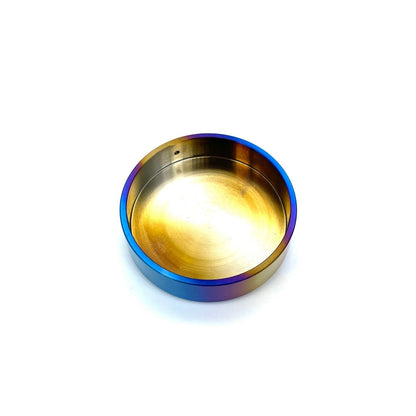 JDC Titanium Clutch Fluid Reservoir Cap Cover for Subaru BRZ, FR-S, 86, and other models, featuring a sleek titanium finish.